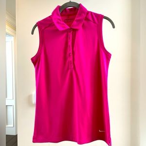 Nike Golf Sleeveless Dri Fit Polo Small